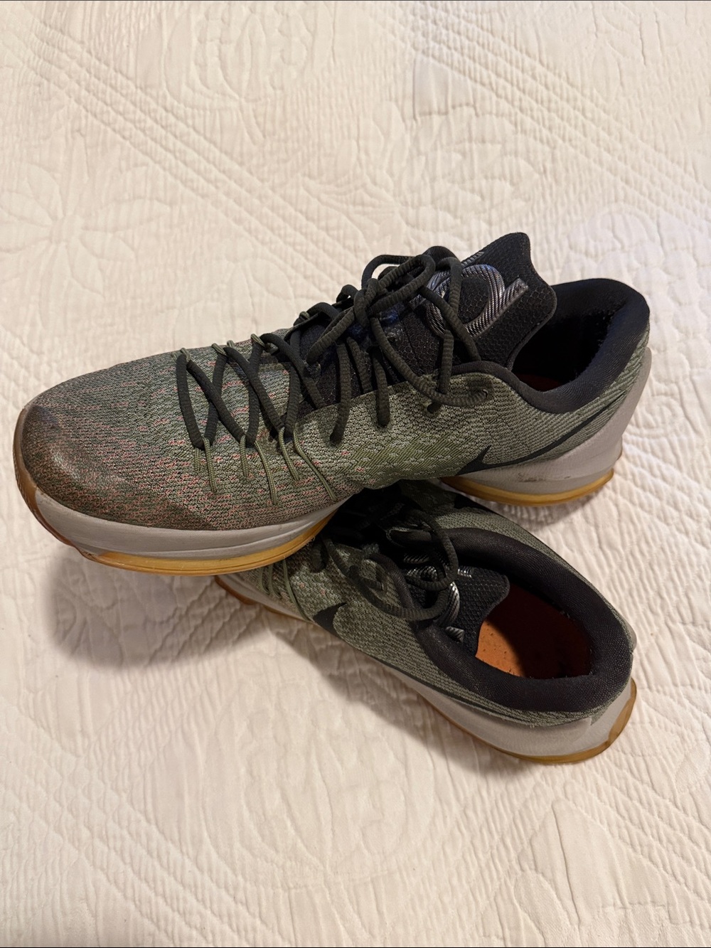Nike KD Low-Top Training Sneakers in Olive Green and Black